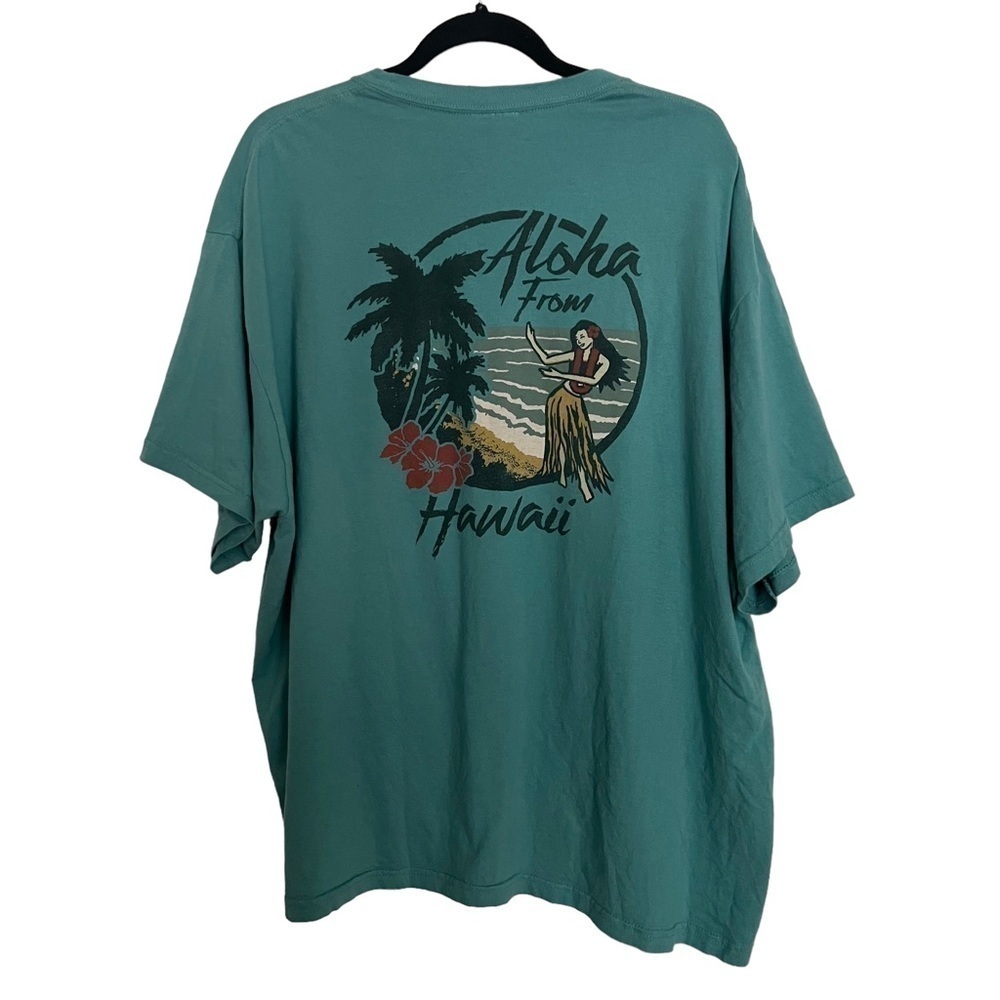 Aloha From Hawaii Graphic Short Sleeve Tee - Teal